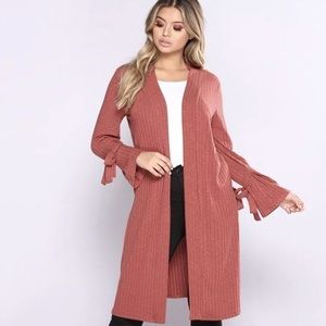 Long ribbed Cardigan